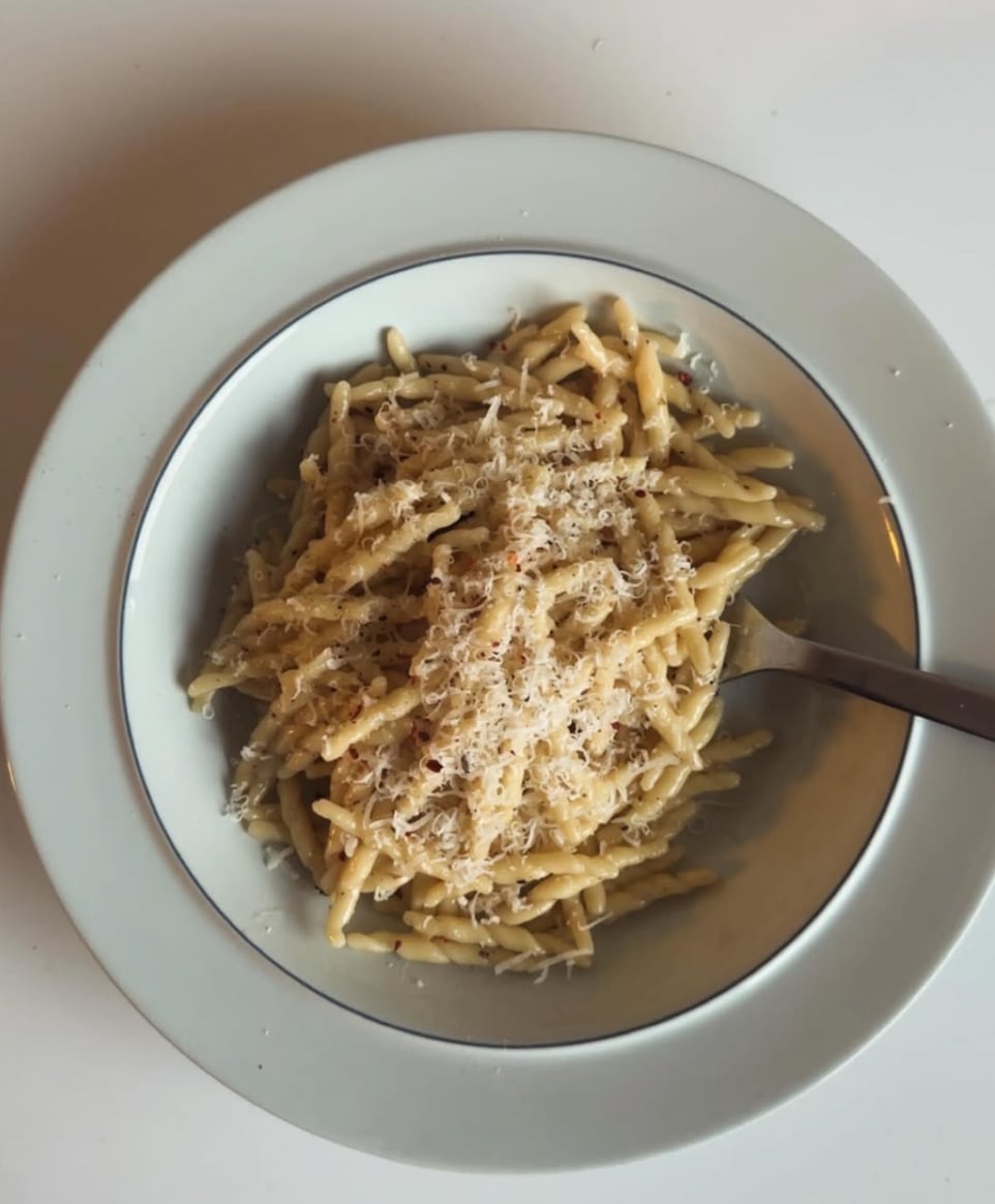 Trofie cacio e pepe